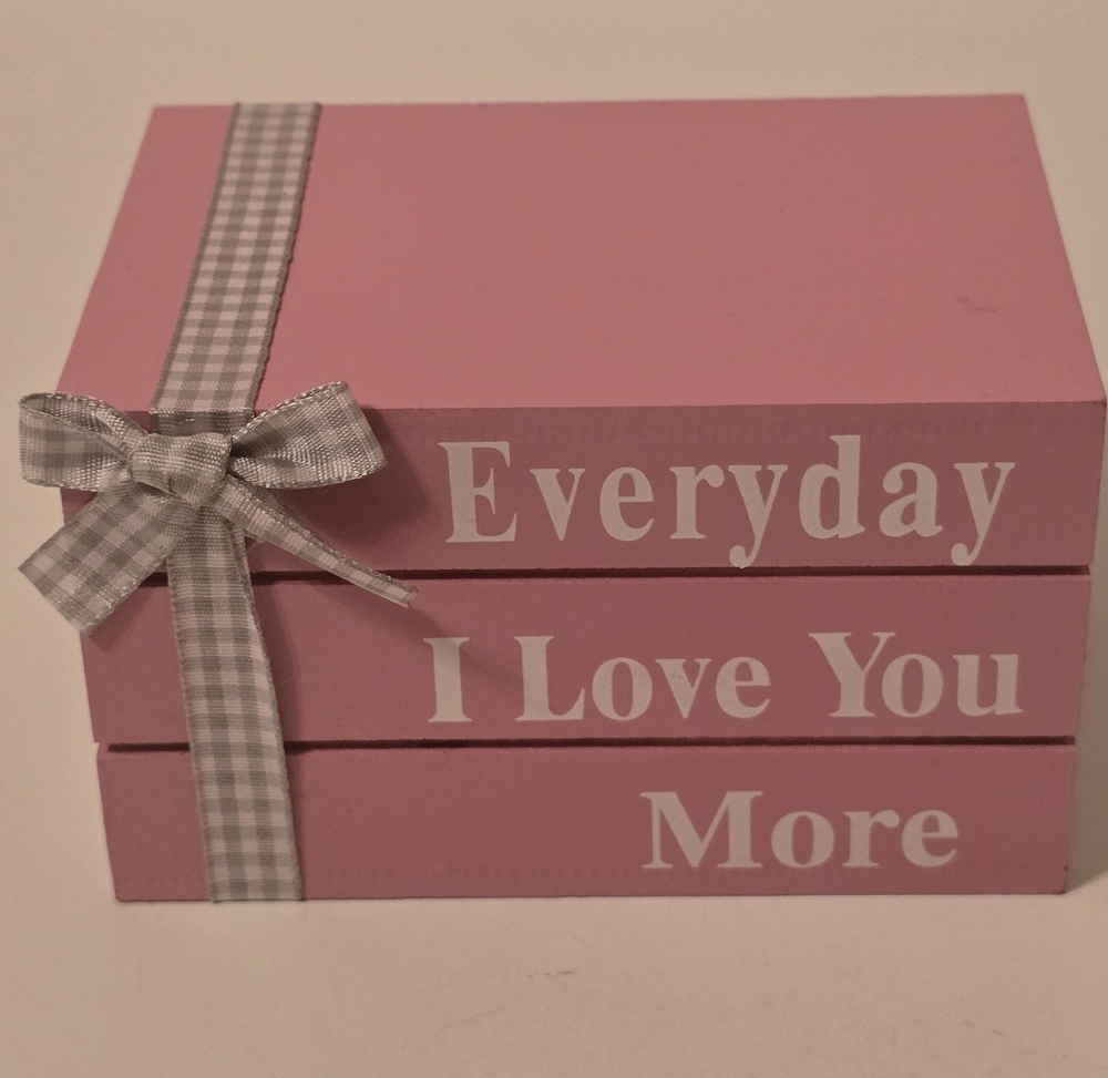 Valentine's Day Book Stack